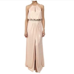 Aidan Mattox | Gold Maxi Length Formal Gown